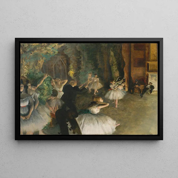 Reproduction of the painting Repetition of a Ballet - Edgar Degas