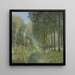 Repos au bord du ruisseau dans le bois - Alfred Sisley — framed artwork on a wall