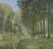 Repos au bord du ruisseau dans le bois - Alfred Sisley — artwork view