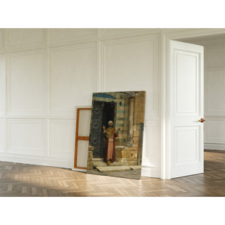 Reproduction À la porte de la mosquée - Ludwig Deutsch