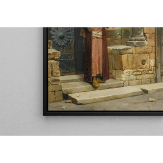 Reproduction À la porte de la mosquée - Ludwig Deutsch