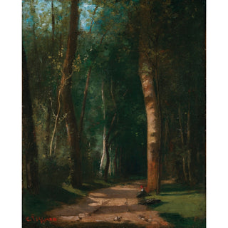 Reproduction Allée Dans Une Forêt - Camille Pissarro