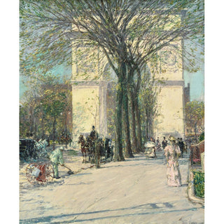 Reproduction Arche de Washington, printemps - Childe Hassam