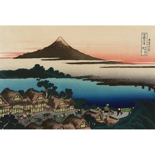 Reproduction Aube à Isawa dans la province de Kai - Katsushika Hokusai
