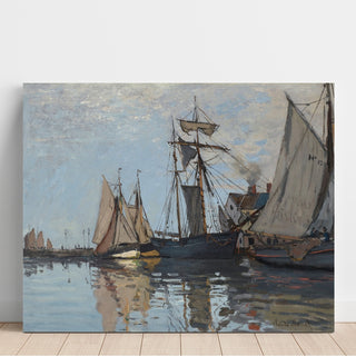 Reproduction Bateaux dans le Port de Honfleur - Claude Monet