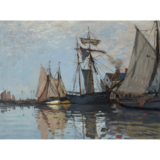Reproduction Bateaux dans le Port de Honfleur - Claude Monet