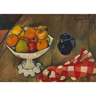 Reproduction Compotier de fruits, pot et serviette - Suzanne Valadon