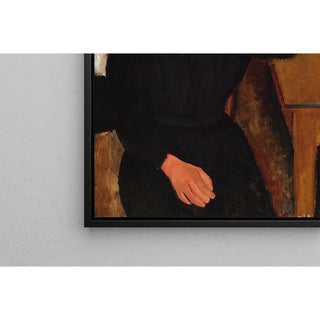Reproduction Elvire assise, accoudée à une table - Amedeo Modigliani