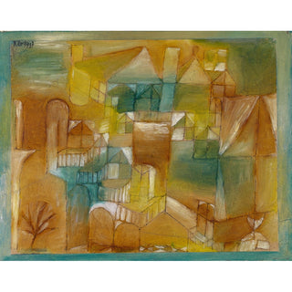 Reproduction Façade Brown-Green - Paul Klee