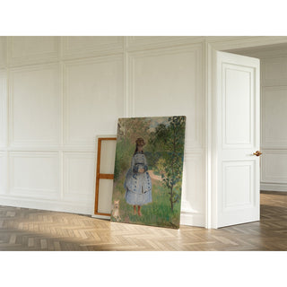 Reproduction Fille avec un chien - Claude Monet