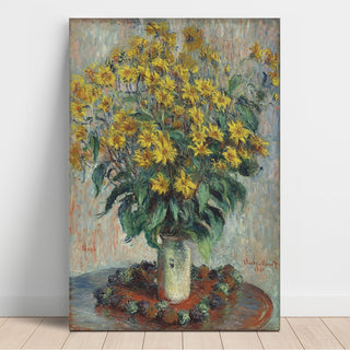Reproduction Fleurs de topinambour - Claude Monet