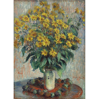 Reproduction Fleurs de topinambour - Claude Monet