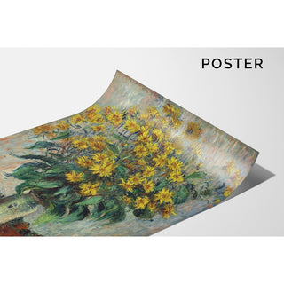 Reproduction Fleurs de topinambour - Claude Monet