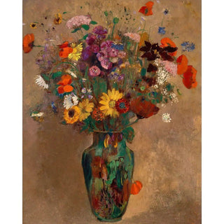Reproduction Grand bouquet de fleurs des champs - Odilon Redon