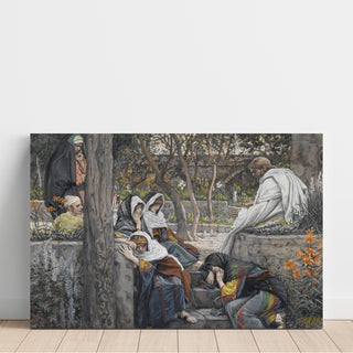 Reproduction Jésus, Marie-Madeleine et Marthe à Béthanie - James Tissot
