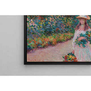 Reproduction Jeune Fille dans le Jardin de Giverny - Claude Monet