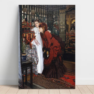 Reproduction Jeunes femmes regardant Objets Japonais - James Tissot