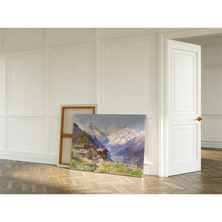 Reproduction L'Alpe Barneuza Valais - Edward Theodore Compton
