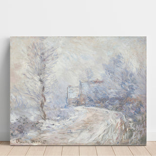 Reproduction L'Entrée de Giverny sous la Neige - Claude Monet
