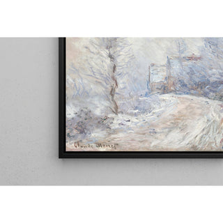 Reproduction L'Entrée de Giverny sous la Neige - Claude Monet