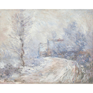 Reproduction L'Entrée de Giverny sous la Neige - Claude Monet