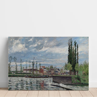 Reproduction L'écluse de Pontoise 1872 - Camille Pissarro