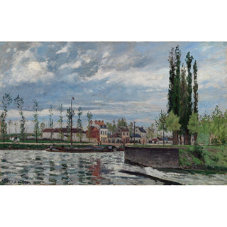 Reproduction L'écluse de Pontoise 1872 - Camille Pissarro