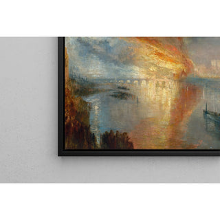 Reproduction L'incendie des maisons des Lords et des Communes, le 16 octobre 1834 - Joseph Mallord William Turner