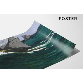 Reproduction La vague verte - Claude Monet