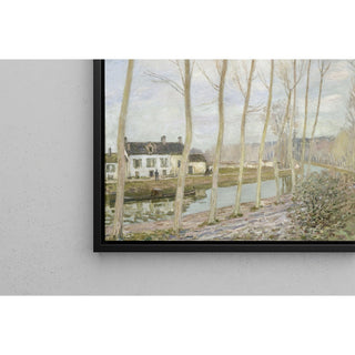 Reproduction Le Canal du Loing - Alfred Sisley