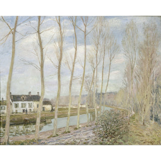 Reproduction Le Canal du Loing - Alfred Sisley
