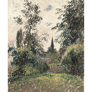 Reproduction Le Clocher de Bazincourt - Camille Pissarro