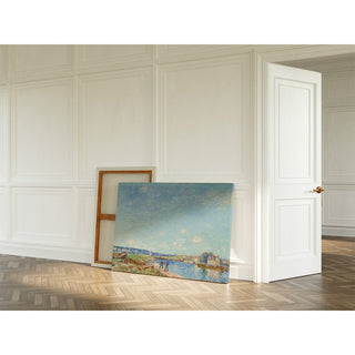 Reproduction Le Loing à Saint-Mammès 1884 - Alfred Sisley