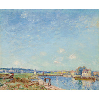 Reproduction Le Loing à Saint-Mammès 1884 - Alfred Sisley