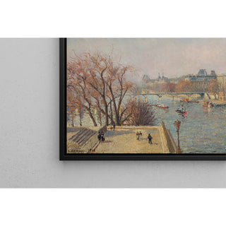 Reproduction Le Louvre, Matin, Lumière du soleil - Camille Pissarro