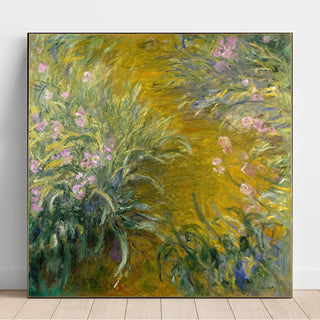 Reproduction Le chemin à travers les Iris - Claude Monet