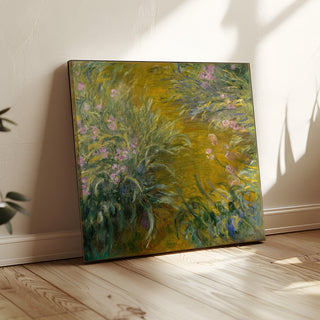 Reproduction Le chemin à travers les Iris - Claude Monet