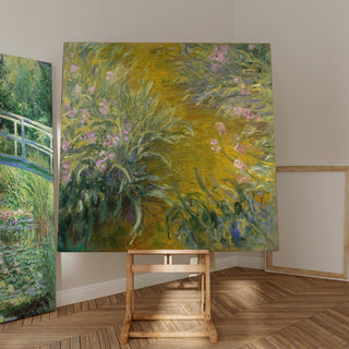 Reproduction Le chemin à travers les Iris - Claude Monet