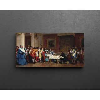 Reproduction Louis XIV et Molière - Jean-Léon Gerôme