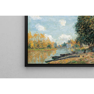 Reproduction Moret : Les rives du Loing - Alfred Sisley