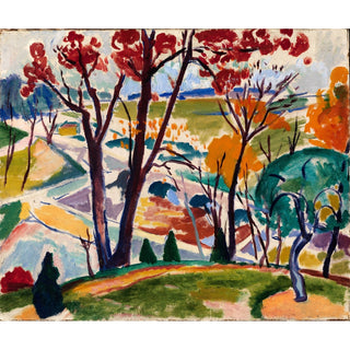 Reproduction Paysage, pont, vallée de Huntingdon - Henry Lyman Sayen