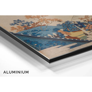 Reproduction Poème de Teishin Ko Fujiwara no Tadahira - Katsushika Hokusai