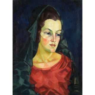 Reproduction Portrait de femme Ludmilla Allik - Konrad Mägi