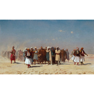 Reproduction Recrues égyptiennes traversant le désert - Jean-Léon Gérôme