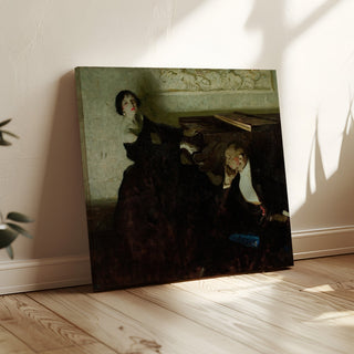 Reproduction Romantic Couple Seated by Piano - Dean Cornwell
