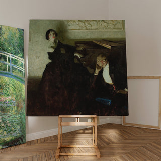 Reproduction Romantic Couple Seated by Piano - Dean Cornwell