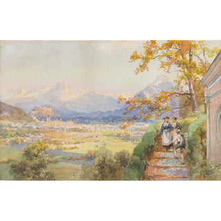 Reproduction Salzbourg depuis Maria Plain- Edward Theodore Compton