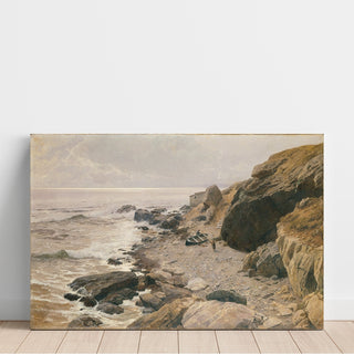 Reproduction Sur la Riviera Côte rocheuse - Alfred Zoff