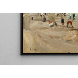 Reproduction Sur la plage de Noordwijk - Max Liebermann
