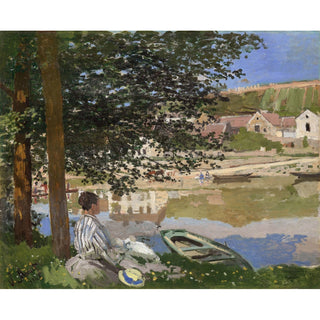 Reproduction Sur la rive de la Seine, Bennecourt - Claude Monet